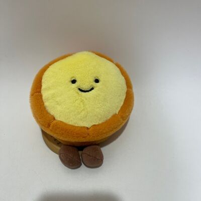 Mainan Boneka Tart Telur Kawaii Lembut Imut Makanan Boneka
